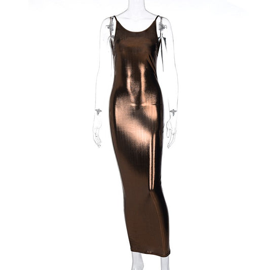 Backless Suspender Dress
