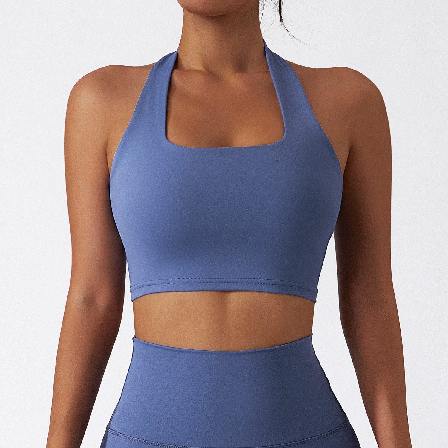 Quick Dry Back Halter Neck Sports Bra