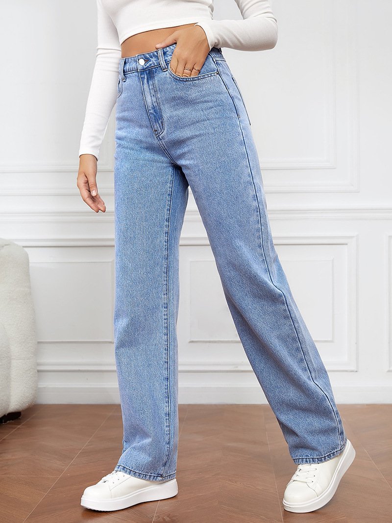 Stretch Straight Leg Jeans