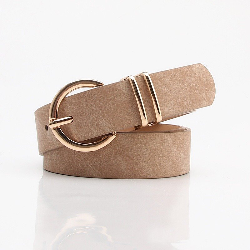 Sheepskin Belt With Buckle