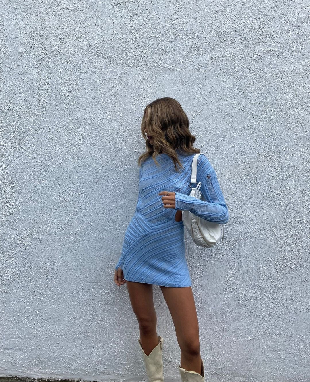 Long Sleeve Knitted Dress