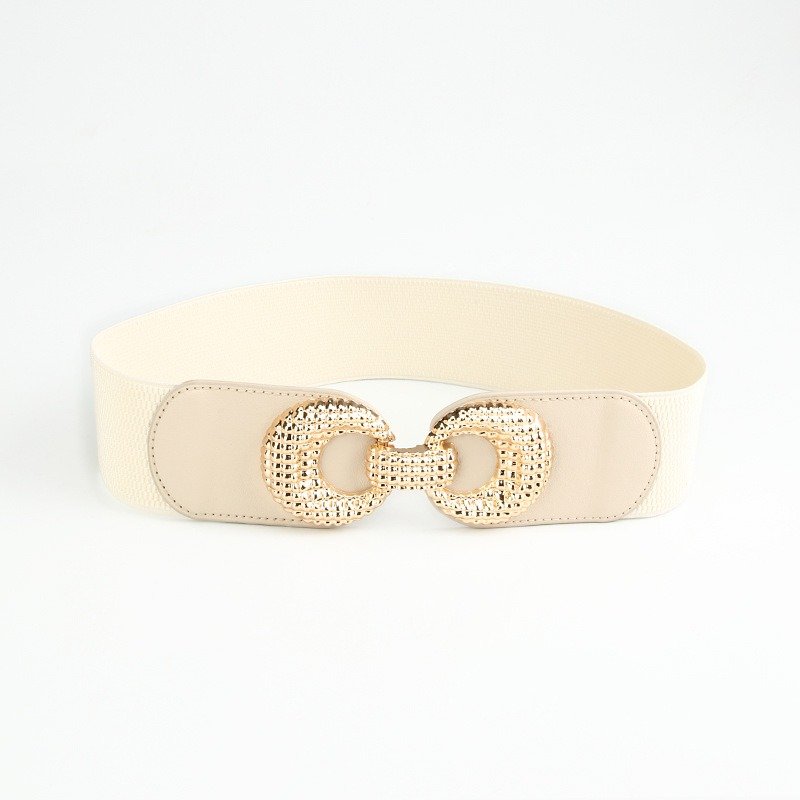 Wide And Elastic Belt With Cute Buckle