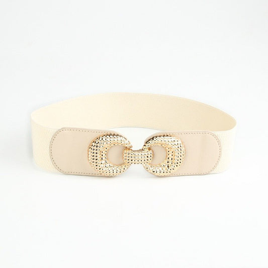 Wide And Elastic Belt With Cute Buckle