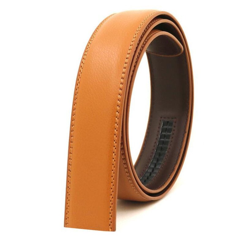 Men's Automatic Belt Body 3.5 CM Leather Belt 3.1 CM Non Buckle Transfer Film Two Layers Of Leather