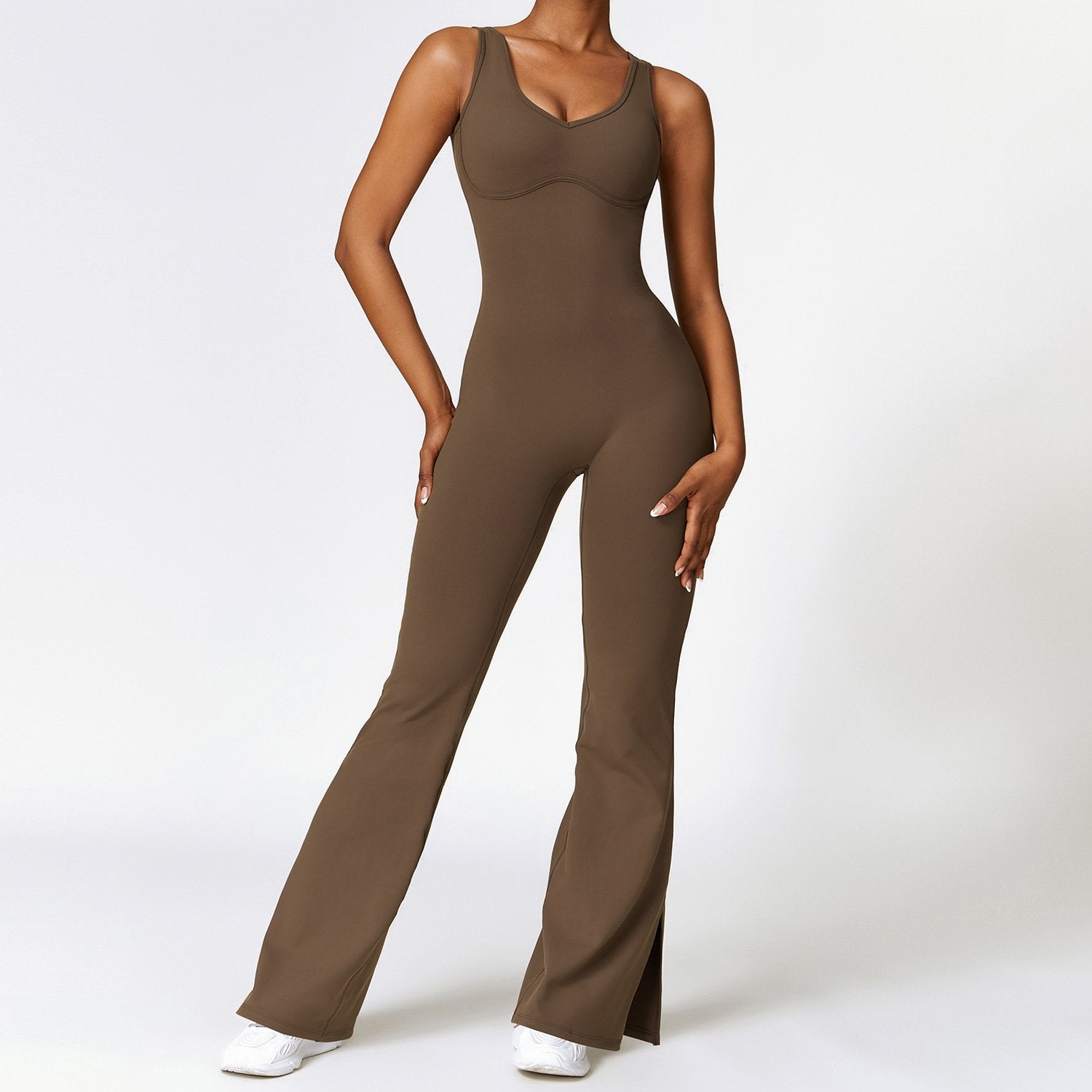 Tight Sports Wide Leg Jumpsuit