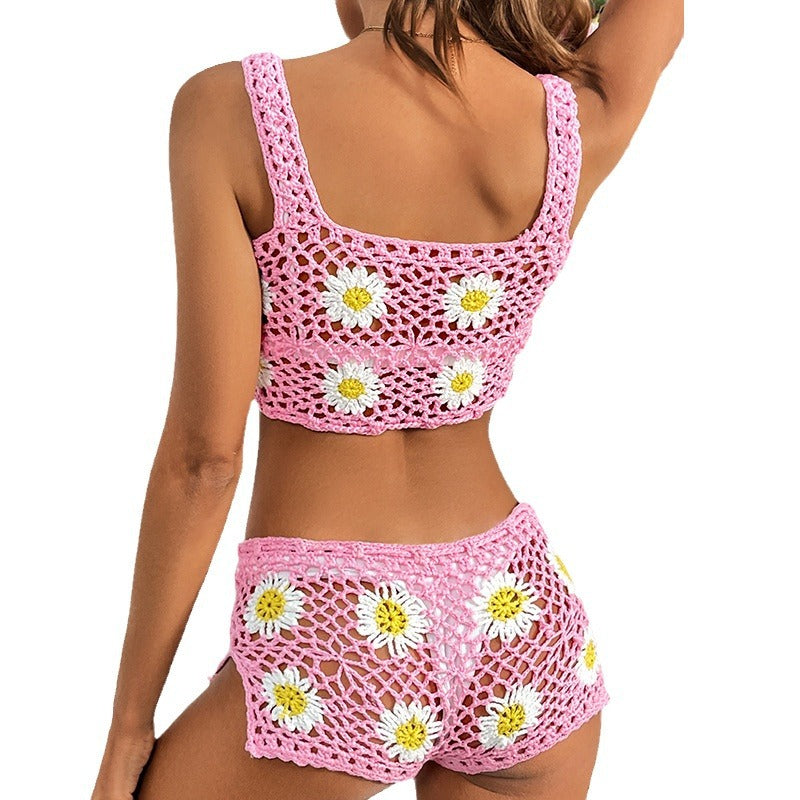 Daisy swimsuit cover set