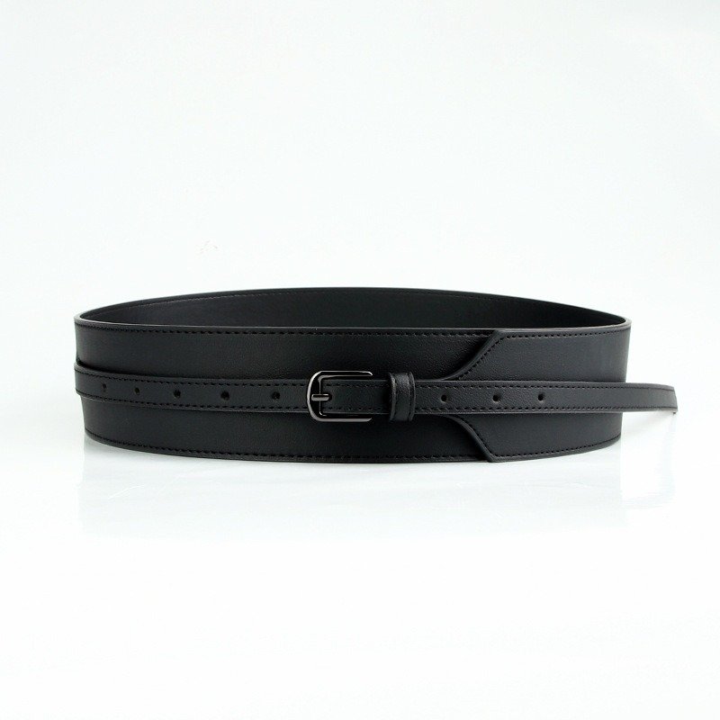 Wide Belt With Buckle