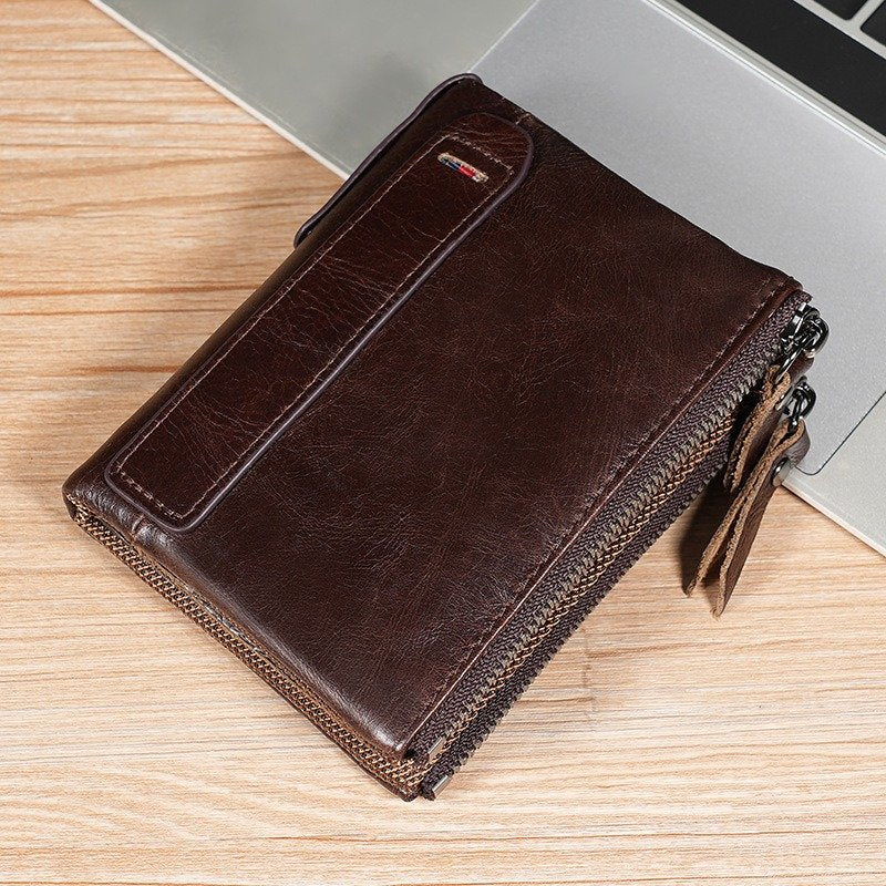 Anti-Theft Leather Wallet