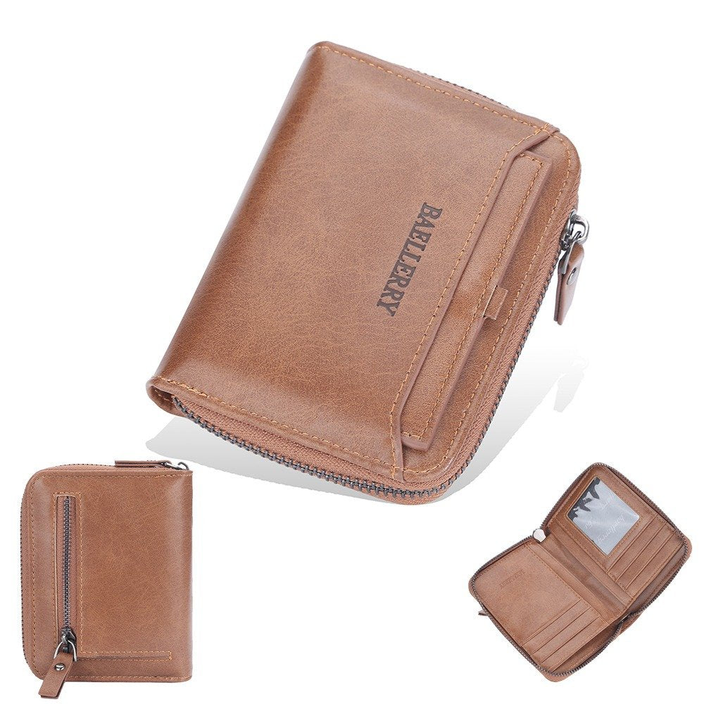 Men's PU Leather Wallet Vertical Style