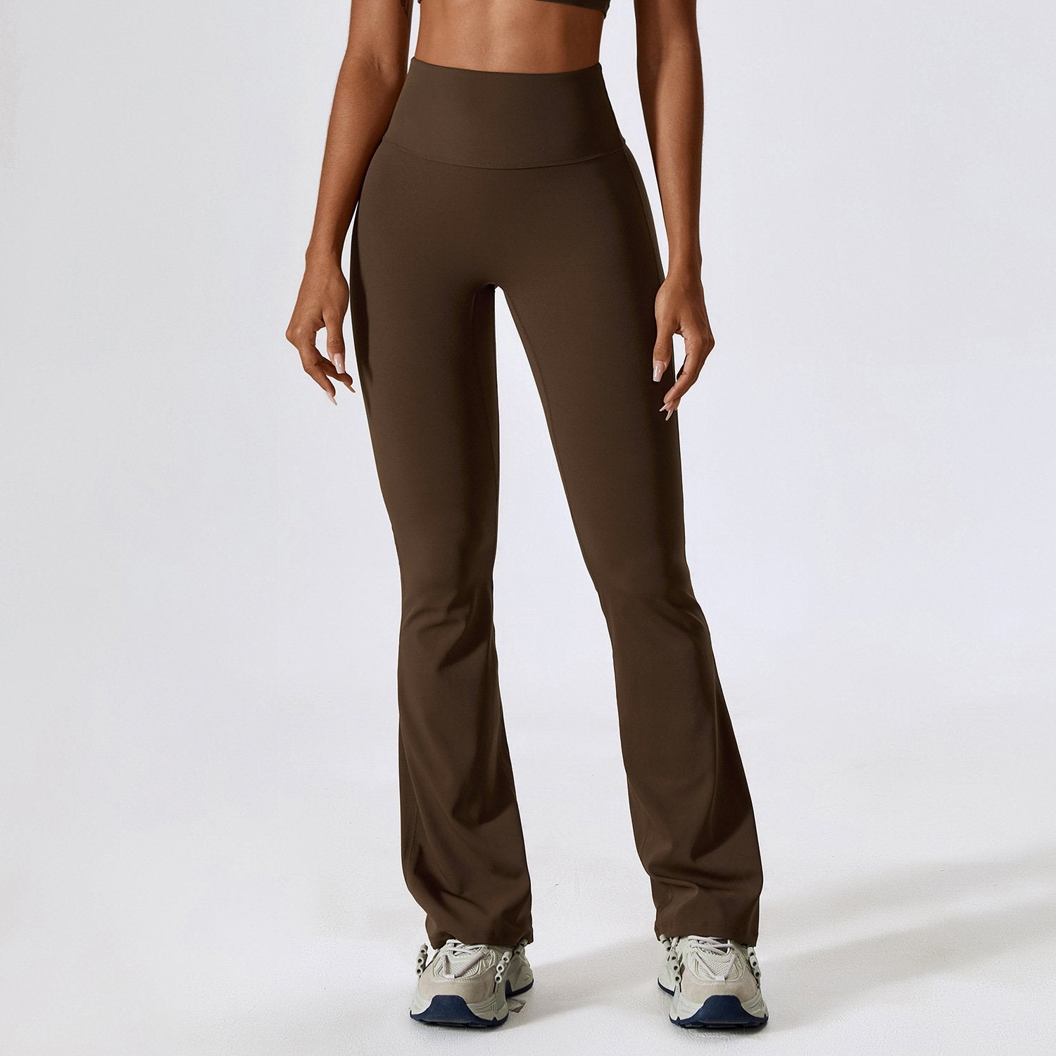 High Waist Slightly Flared Casual Sweatpants