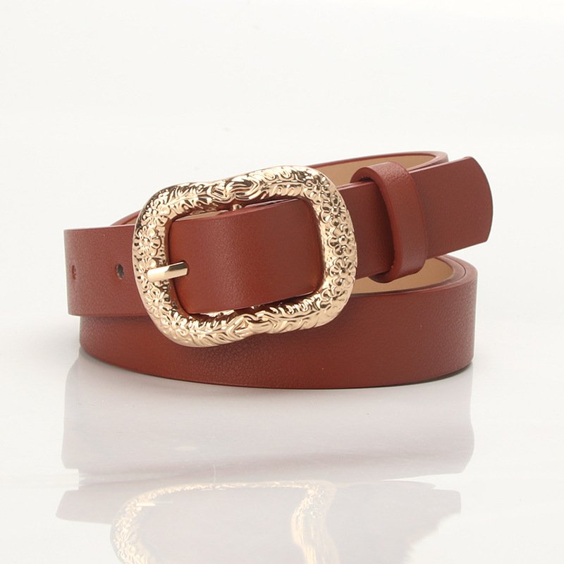 Creative Carved Buckles Decorative Belt