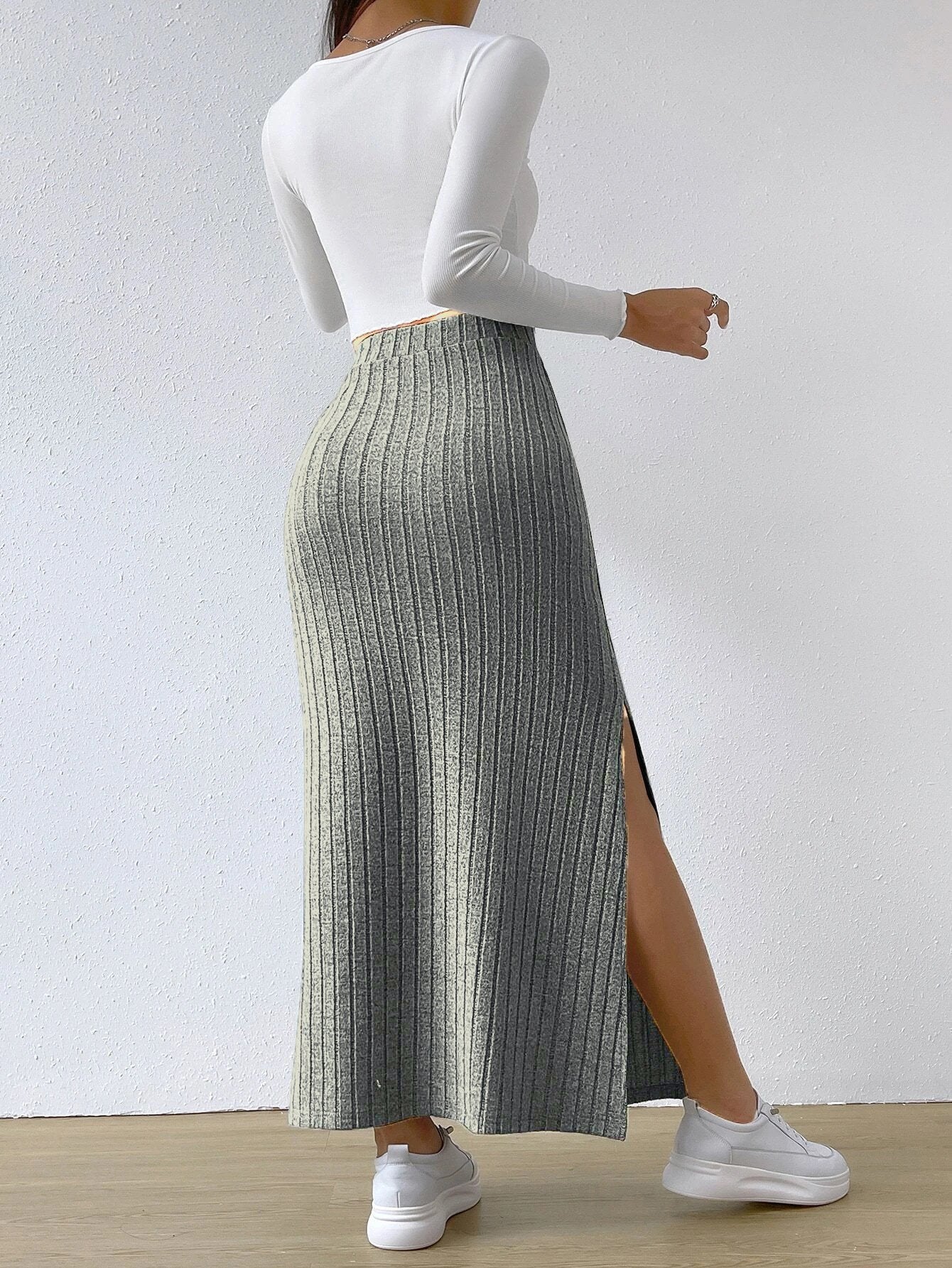 Long Skirt With Side Opening