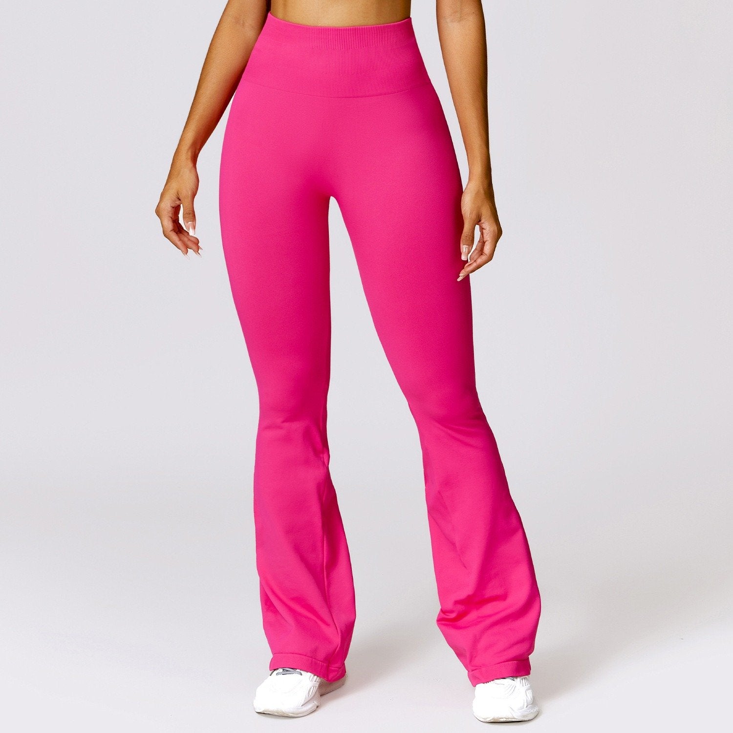 Tight Sport Pants With Wide Leg And Seamless