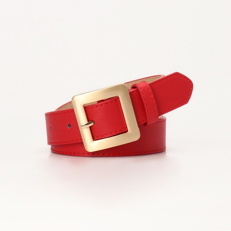 Golden Square Buckle Belt