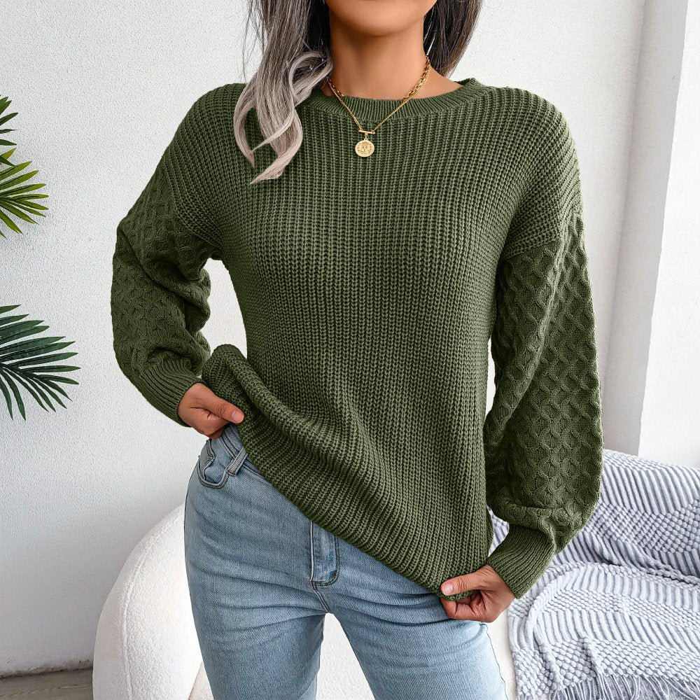 Wide Sleeve Knitted Sweater