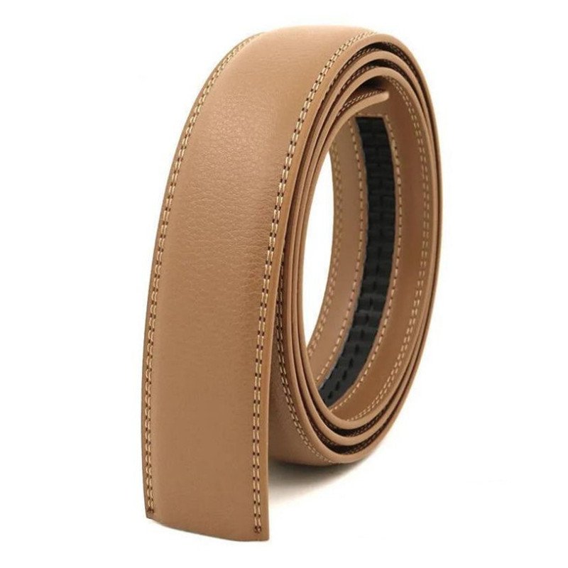 Men's Automatic Belt Body 3.5 CM Leather Belt 3.1 CM Non Buckle Transfer Film Two Layers Of Leather