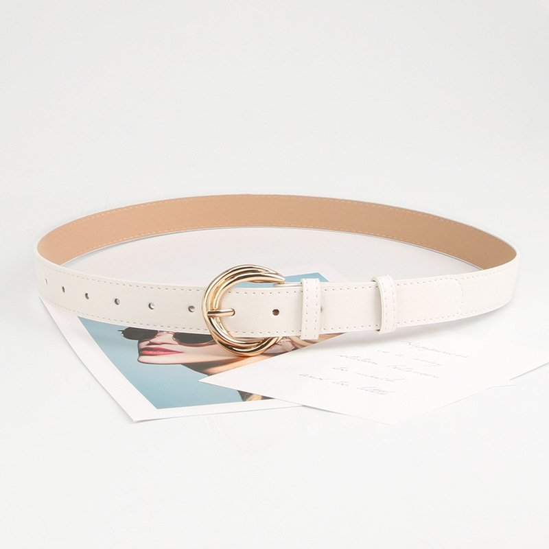 Tie-In PU Leather Pin Buckle Belt