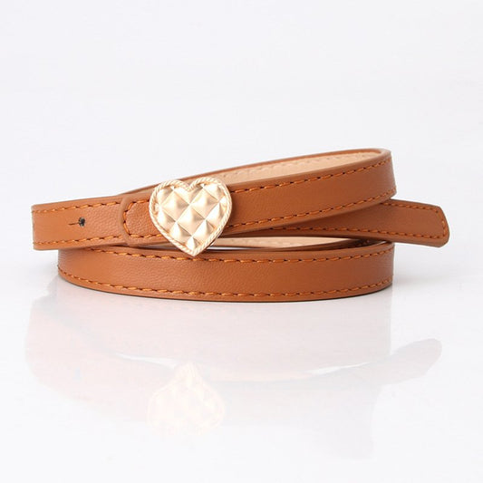 Ladies With A Thin Belt With Dress Suit Knot Fashion Small Belt