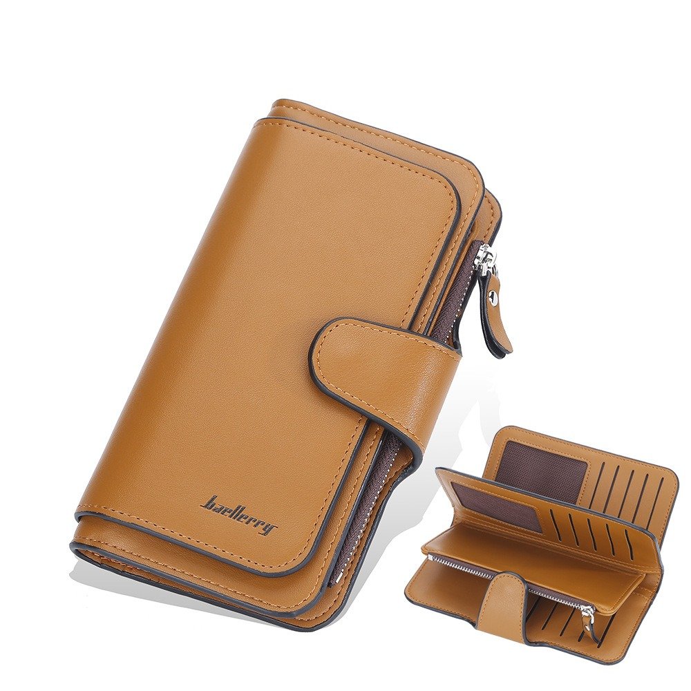 Elegant Multi-Card Zipper Wallet