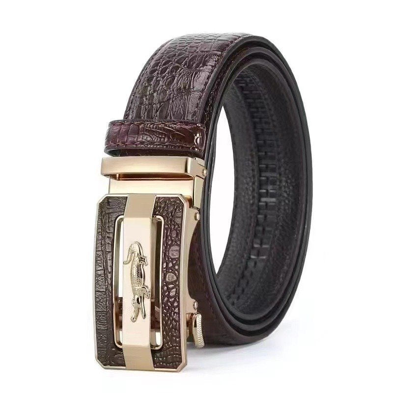 Casual Crocodile Skin Belt