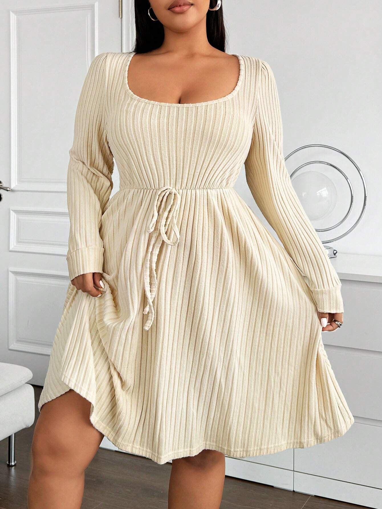 Simple and elegant high waisted dress