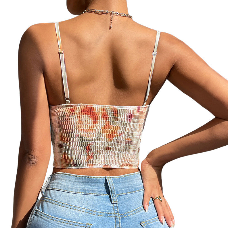 Leisure vacation backless fishbone corset