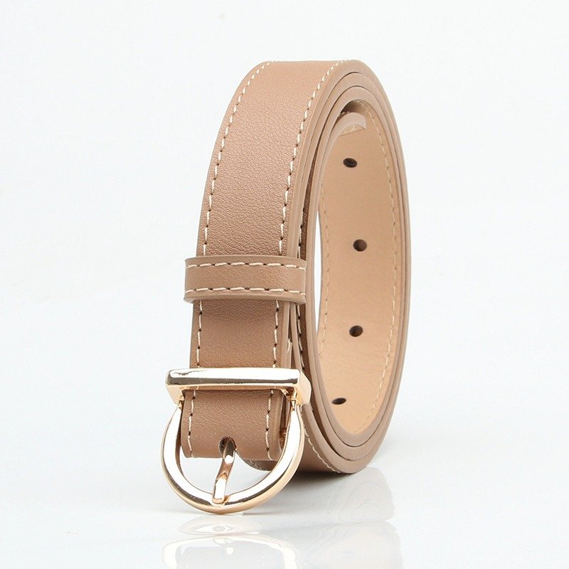 Simple Golden Buckle Belt