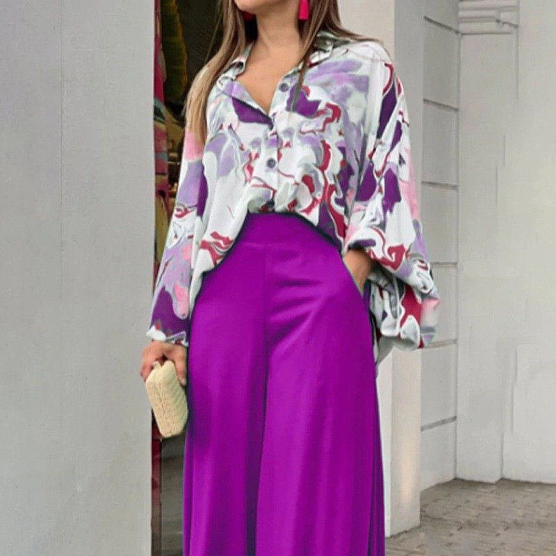 Elegant Shirt And Pants Set