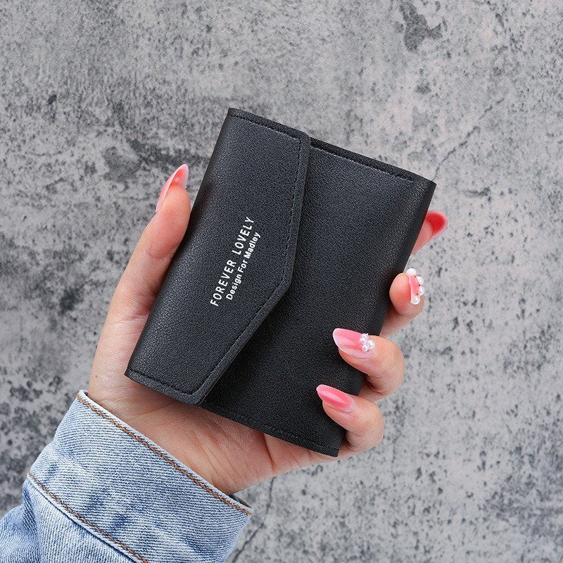 Solid Color Small Square Wallet