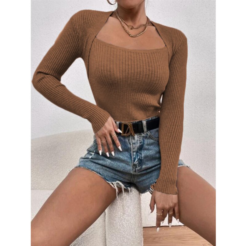 Long Sleeved knitted Base Sweater Top