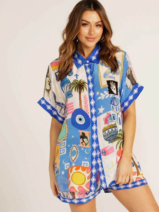 Island vacation shirt set
