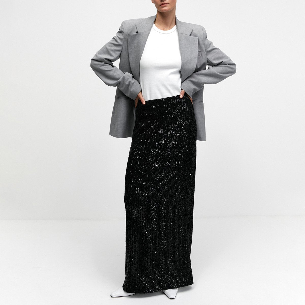 Long Skirt With Sequins