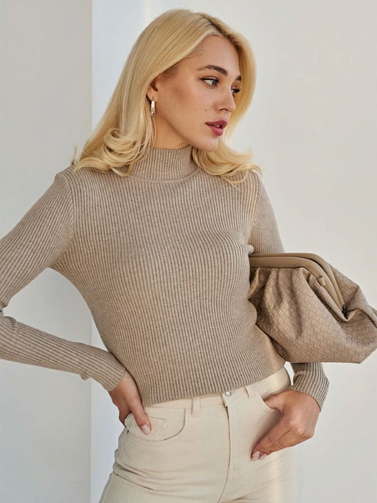 Slim Knit Base Sweater