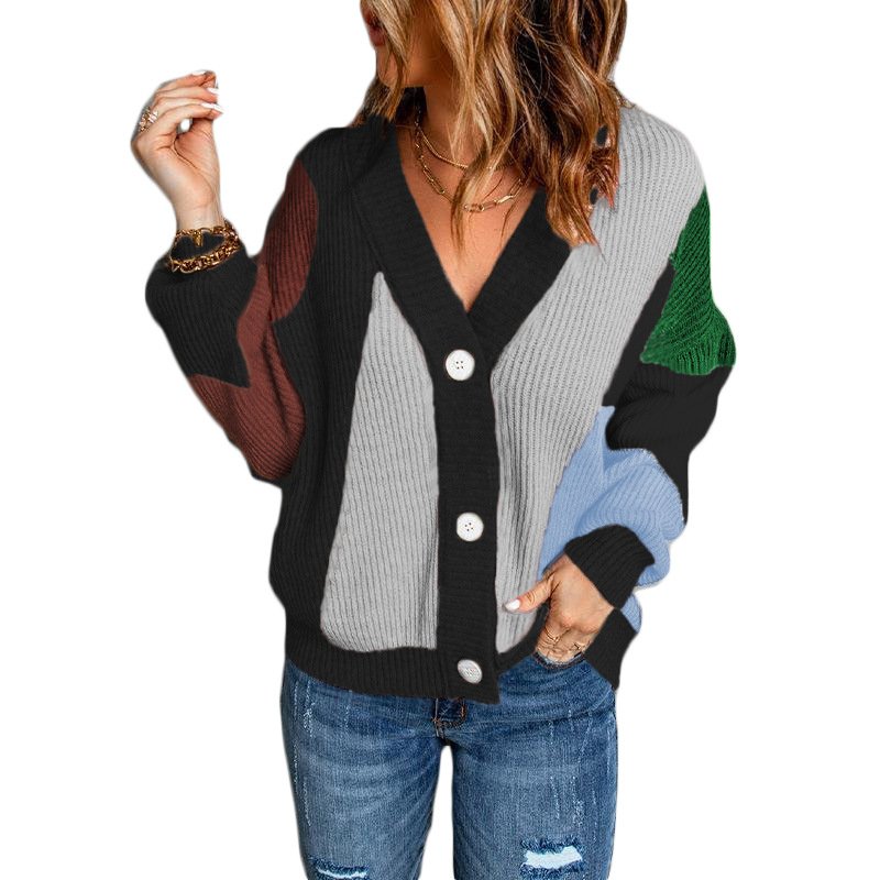 Cardigan With Color Buttons