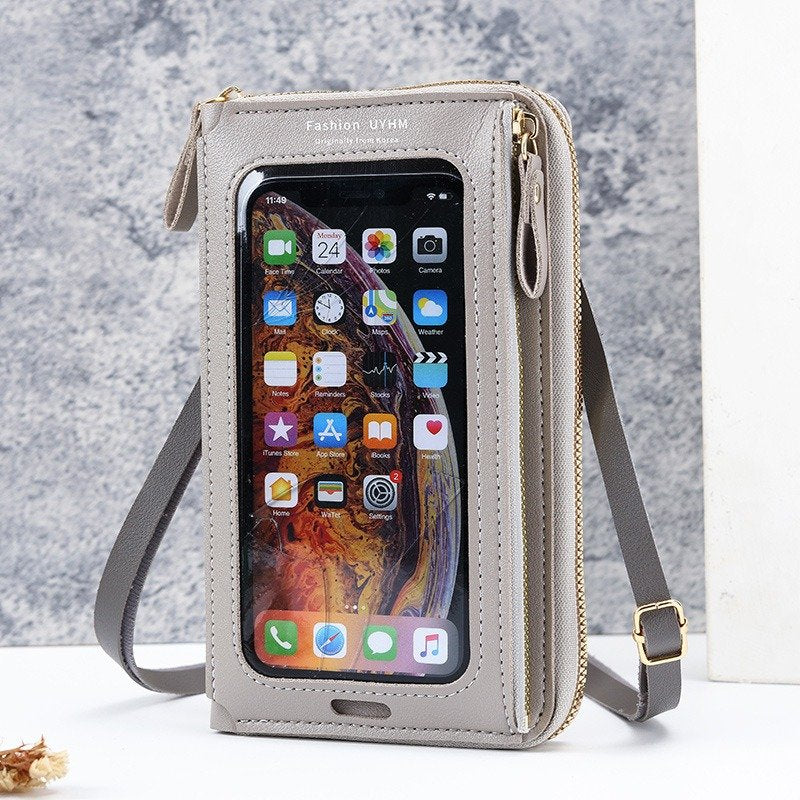 Crossbody Bag For Phone With Anti-Theft Touch Screen