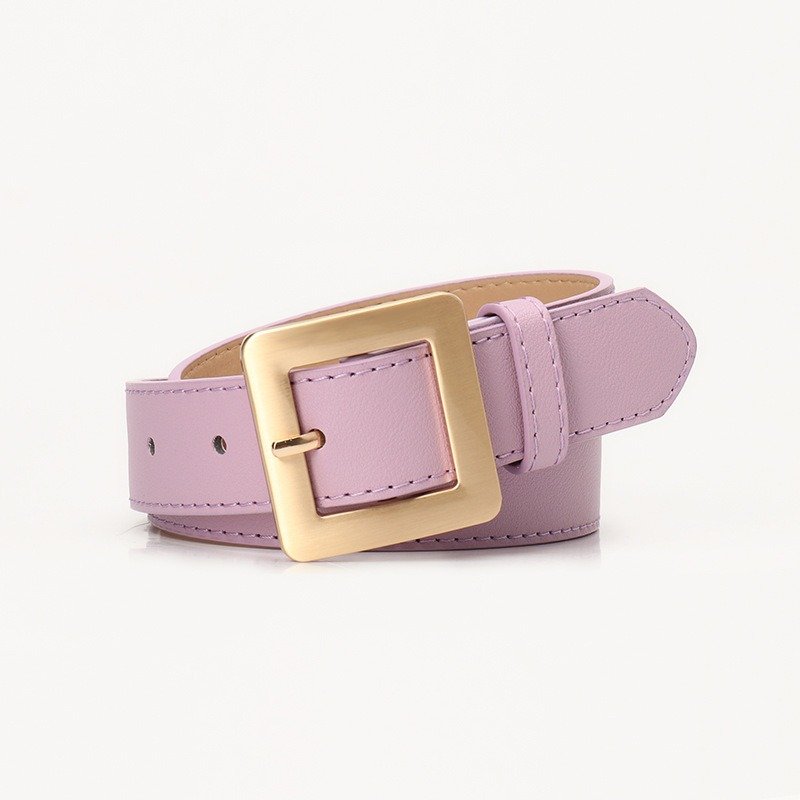 Golden Square Buckle Belt