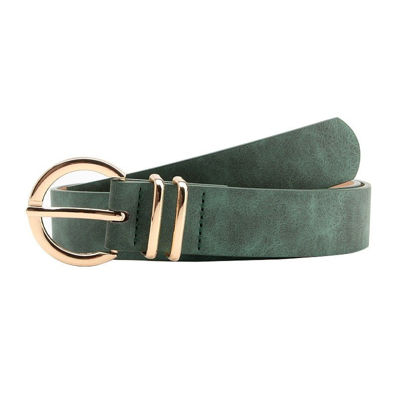 Sheepskin Belt With Buckle