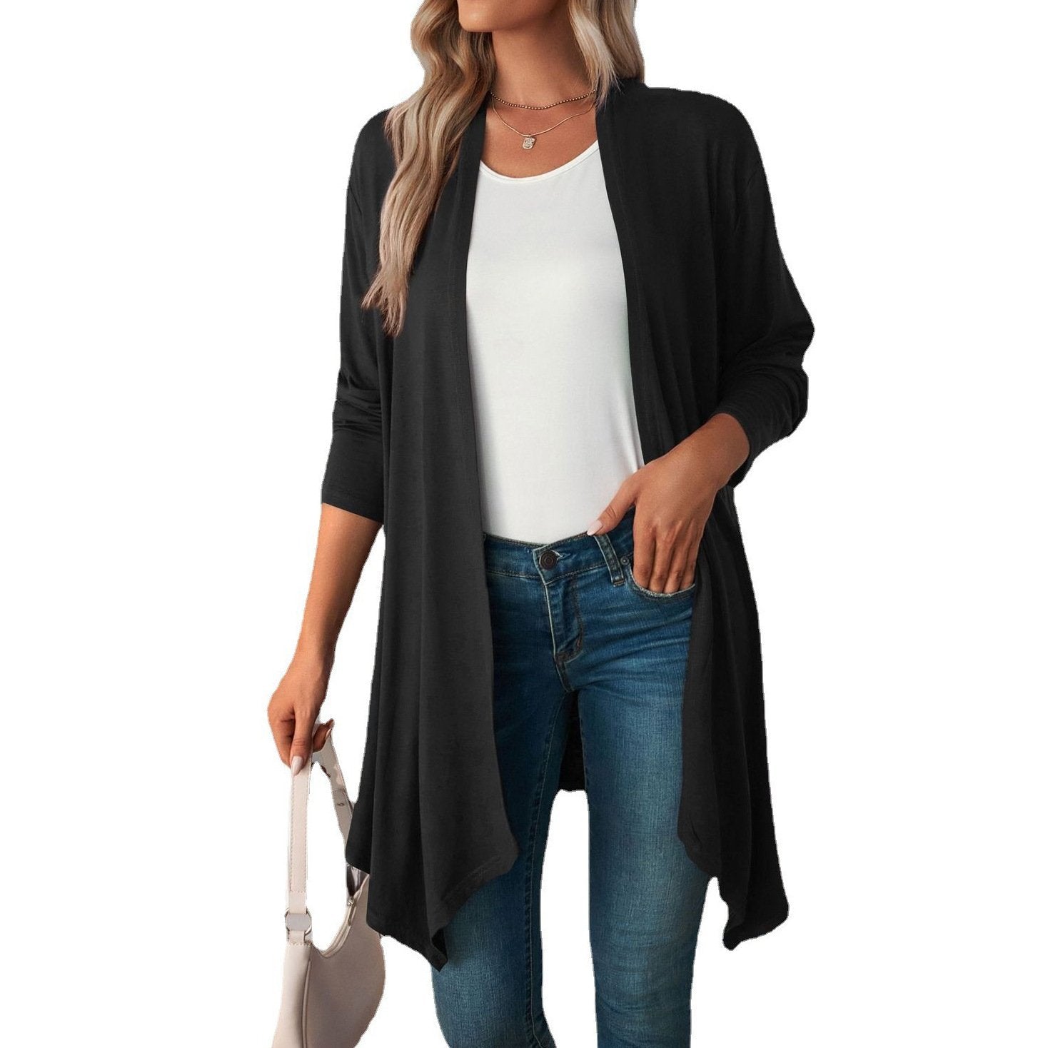 Long Cardigan Style Blouse