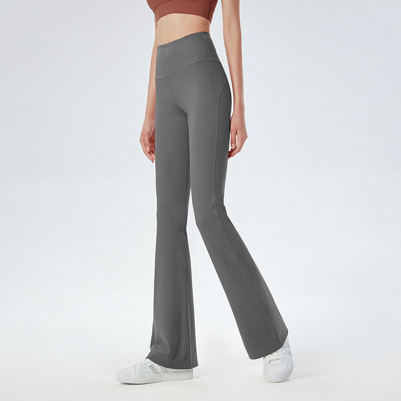 Elastic Flared Wide Leg Sport Pants