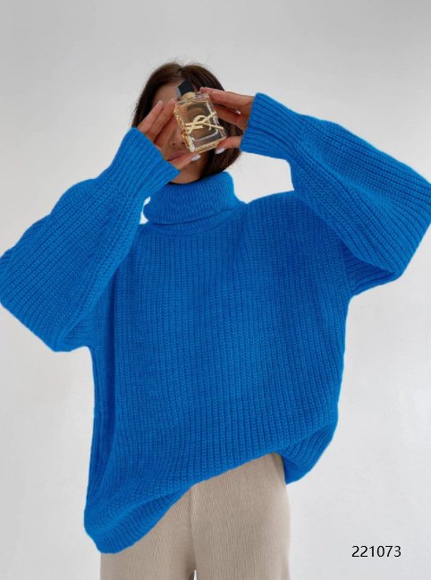 Oversize High Neck Sweater