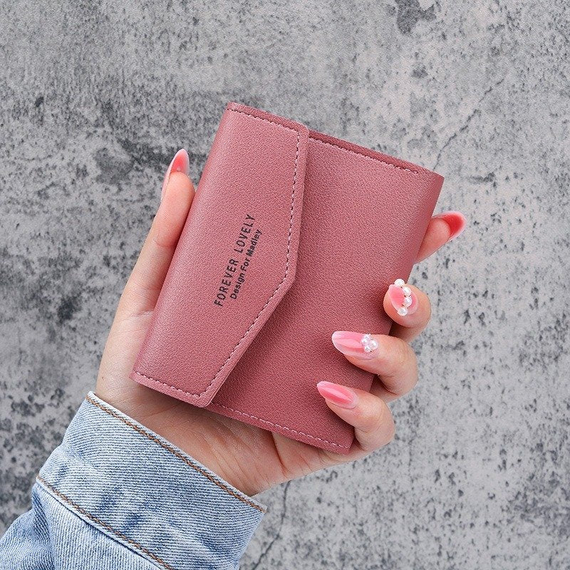 Solid Color Small Square Wallet