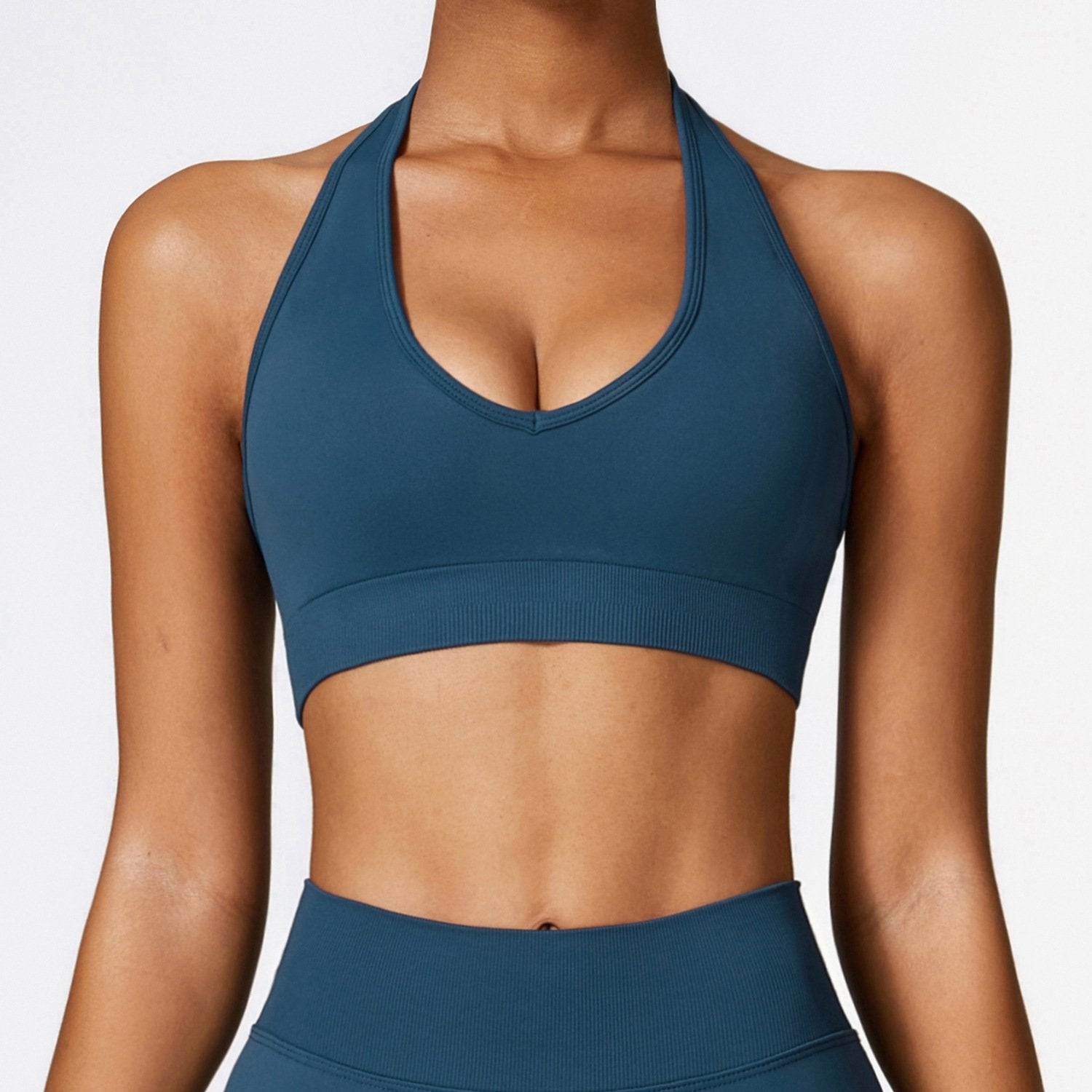 Sports Bra With Halter Neck