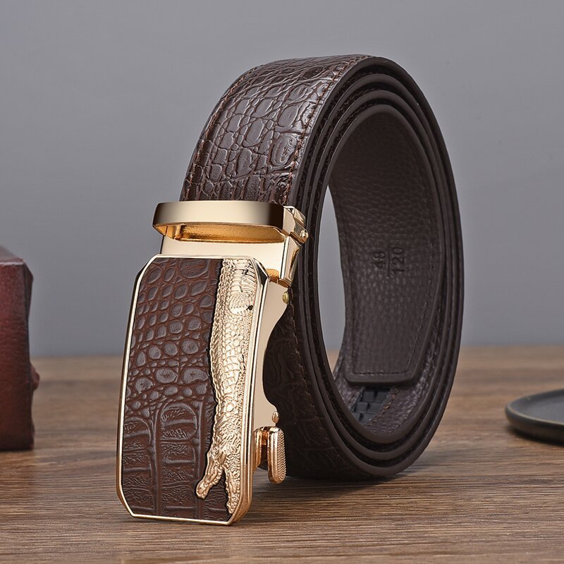 Casual Crocodile Skin Belt