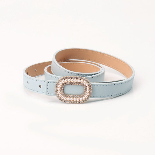 Light Belt Pearl Buckle
