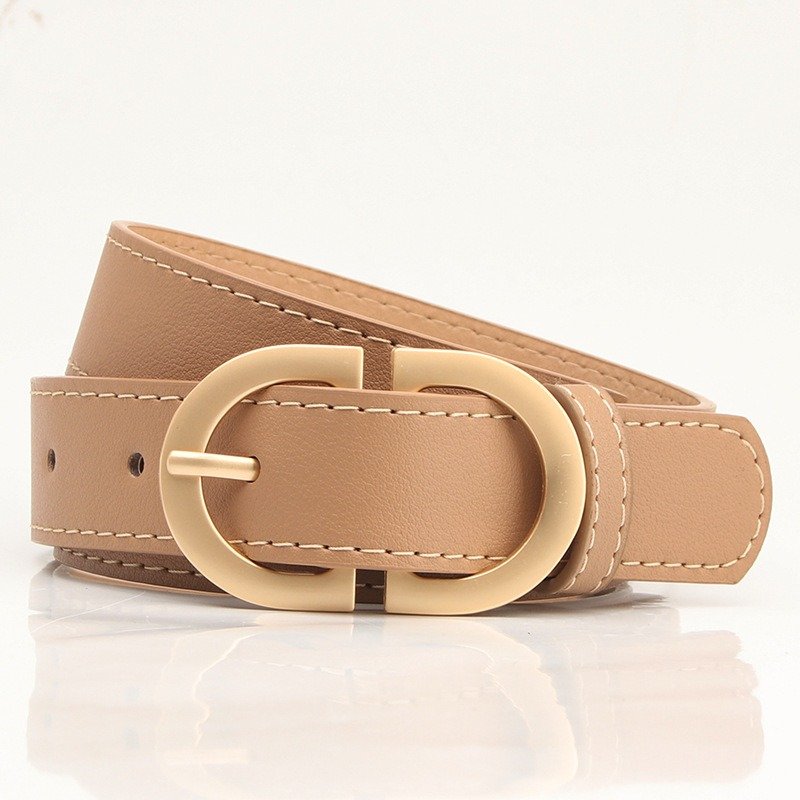 Cream Color Buckle Belt