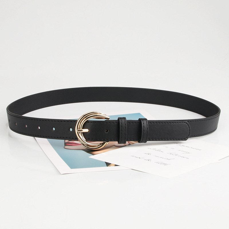 Tie-In PU Leather Pin Buckle Belt