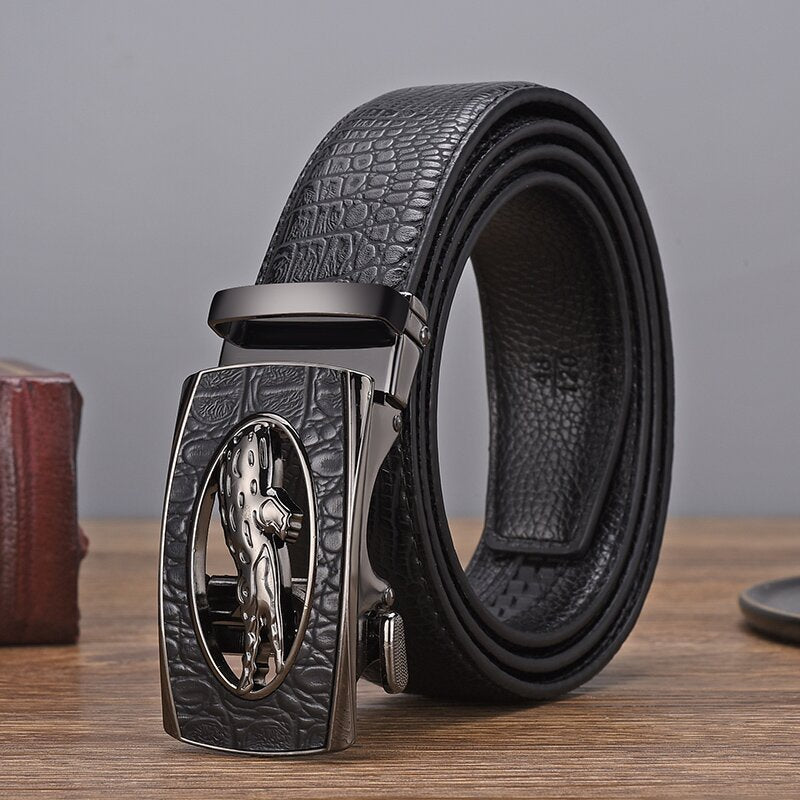 Casual Crocodile Skin Belt