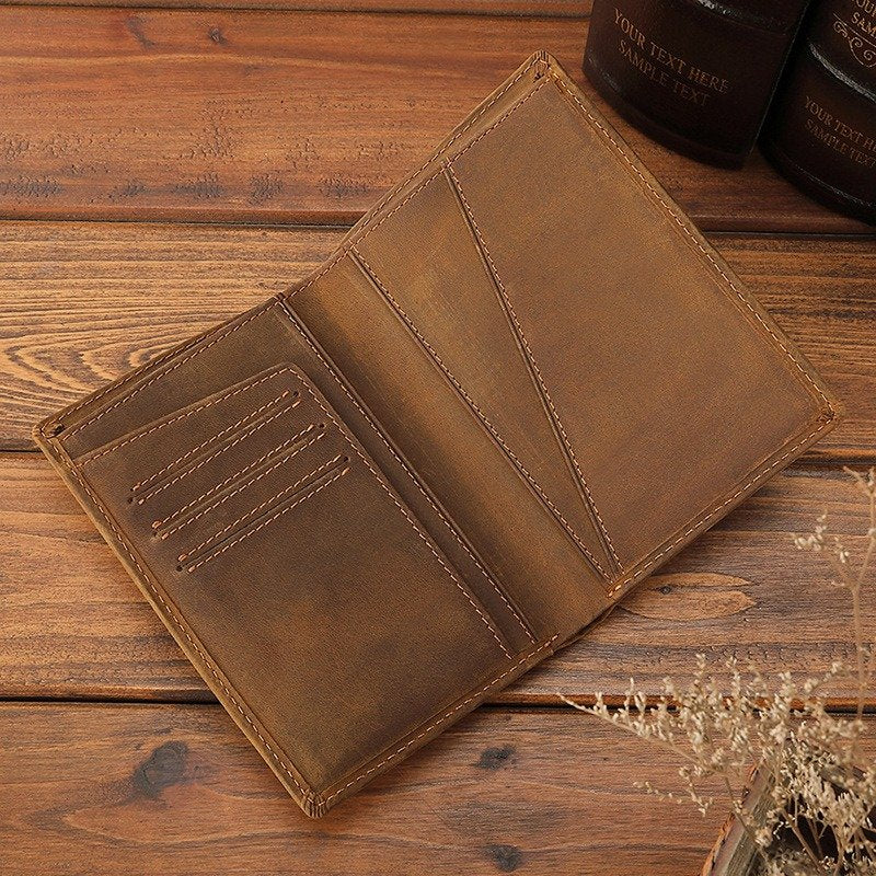 Antimagnetic Leather Passport Holder