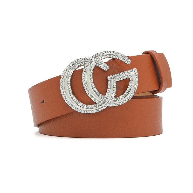 CG Brooch Belt with Diamonds