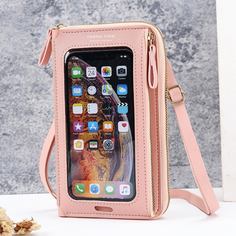 Crossbody Bag For Phone With Anti-Theft Touch Screen